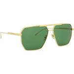 Bottega Veneta BV1012S 004 ONE SIZE (60) Zlata/Zelena