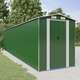 vidaXL Vrtna lopa zelena 192x855x223 cm pocinkano jeklo