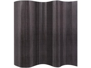 VIDAXL Paravan iz bambusa sive barve 250x165 cm