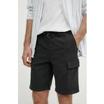 Kratke hlače Pepe Jeans GYMDIGO CARGO moške, črna barva, PM801077 - črna. Kratke hlače iz kolekcije Pepe Jeans. Model izdelan iz jeansa. Tehnologija Gymdigo združuje udobje joggerja z vzdržljivostjo denima.