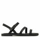Usnjeni sandali Toms Kira ženski, črna barva, 10020802 - črna. Sandali iz kolekcije Toms. Model je izdelan iz naravnega usnja. Model z mehkim, oblikovanim vložkom zagotavlja udobje.