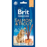 Priboljšek Brit Premium by Nature Cat losos in postrv, ploščice 3 kos