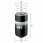 UFI 23.156.03 OLJNI FILTER