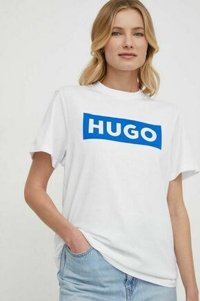Bombažna kratka majica Hugo Blue ženski