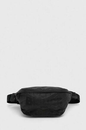 Torbica za okoli pasu Blauer črna barva - črna. Pasna torbica iz kolekcije Blauer. Model izdelan iz tekstilnega materiala.