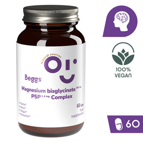 Beggs magnezijev bisglicinat 380 mg + P5P COMPLEX 1