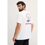 Kratka majica Helly Hansen SKOG RECYCLED GRAPHIC moška, zelena barva, 63082 - bela. Kratka majica iz kolekcije Helly Hansen. Model izdelan iz elastične pletenine.