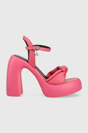 Sandali Karl Lagerfeld ASTRAGON HI roza barva
