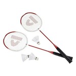 Teddies Set za badminton + 3 košare Donnay kovinski 66cm v torbi - mešanica barv