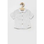 Otroška lanena srajca Birba&amp;Trybeyond bela barva - bela. Otroški srajca iz kolekcije Birba&amp;Trybeyond, izdelana iz enobarvne tkanine. Model iz izjemno udobne, zračne tkanine.