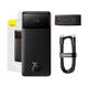 BASEUS powerbank Bipow, 20000 mAh, 2x USB, USB-C, 25 W (črna)