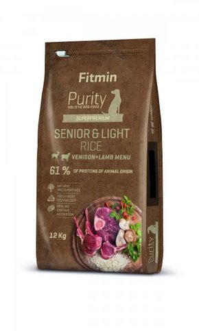Fitmin hrana za pse Dog Purity Rice Senior &amp; Light Venison &amp; Lamb