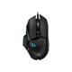 Logitech G502 Hero Black gaming miška, optični, žičen, 25600 dpi, 400 IPS, 121g, 40G, 1ms, 1000Hz, rdeči/črni