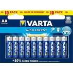 Varta polnilne baterije High Energy Mignon (AA) 10 pack