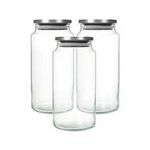 Steklene posode za shranjevanje moke/testenin v kompletu 6 ks – Hermia