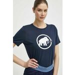 Športna kratka majica Mammut Mammut Core mornarsko modra barva - mornarsko modra. Športna kratka majica iz kolekcije Mammut. Model izdelan iz hitrosušečega materiala.