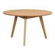 Okrogla mizica v hrastovem dekorju 90x90 cm Yumi - Rowico