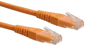 ROLINE kabel UTP CAT6 0.5m oranž