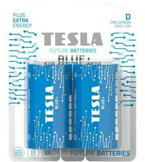 TESLA BLUE+ Cink-ogljikova baterija D (R20