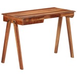 vidaXL Pisalna miza s predalom 110x50x77 cm trden akacijev les