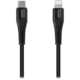 CANYON MFI-4 Type C Cable To MFI Lightning for Apple, PVC Mouling,Functionï¼šwith full feature( data transmission and PD charging) Output:5V/2.4A , OD:3.5mm, cable length 1.2m, 0.026kg,Color:Black - CNS-MFIC4B