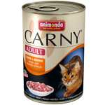 Animonda mokra hrana za odrasle mačke, govedina + piščanec, 6 x 400 g