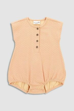 Body za dojenčka Coccodrillo - oranžna. Body za dojenčka iz kolekcije Coccodrillo. Model izdelan iz vzorčaste pletenine.