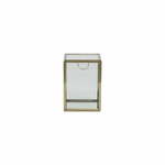 Dekorativna steklena škatla za shranjevanje v zlati barvi Mirina – Light &amp; Living