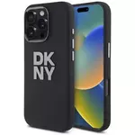 Ovitek DKNY DKHCP16LSMCBSK iPhone 16 Pro 6.3" black hardcase Liquid Silicone Metal Logo (DKHCP16LSMCBSK)