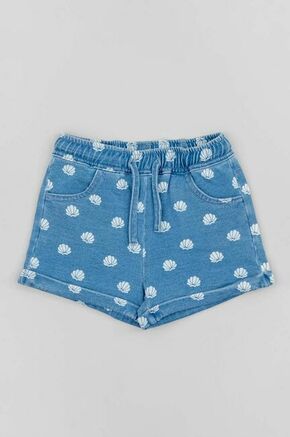 Kratke hlače za dojenčka zippy - modra. Kratke hlače za dojenčka iz kolekcije zippy. Model izdelan iz vzorčaste pletenine.