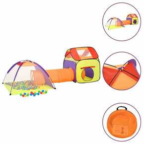 VidaXL Otroški šotor za igranje večbarven 338x123x111 cm