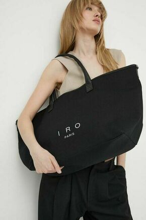 Torbica IRO črna barva - črna. Velika torbica iz kolekcije IRO. Model na zapenjanje