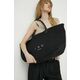 Torbica IRO črna barva - črna. Velika torbica iz kolekcije IRO. Model na zapenjanje, izdelan iz tekstilnega materiala.