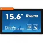 Iiyama ProLite TF1634MC-B8 monitor, IPS, 15.6", 16:9, 1920x1080, 60Hz, HDMI, Display port, VGA (D-Sub), Touchscreen
