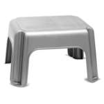 Siva pručka Addis Step Stool Metallic