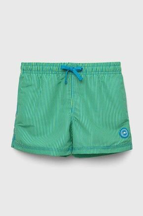 Otroške kopalne kratke hlače CMP zelena barva - zelena. Otroški kopalne kratke hlače iz kolekcije CMP. Model izdelan iz lahkega blaga. Izjemno zračen