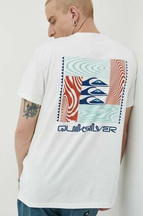Kratka majica Quiksilver moški - modra. Kratka majica iz kolekcije Quiksilver. Model izdelan iz tanke