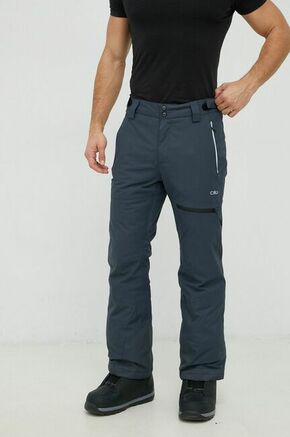 Smučarske hlače CMP siva barva - siva. Smučarske hlače iz kolekcije CMP. Model izdelan materiala