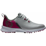 Footjoy FJ Fuel Womens Golf Shoes Grey/Berry/Dark Grey 40