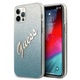 Guess GUHCP12LPCUGLSBL iPhone 12 Pro Max 6,7" moder/blue trdi ovitek Glitter Gradient Script