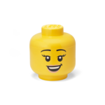LEGO glava za shranjevanje (velikost L) - veselo dekle