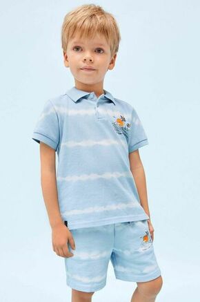 Otroške bombažne kratke hlače Mayoral - modra. Otroški kratke hlače iz kolekcije Mayoral. Model izdelan iz prožnega materiala