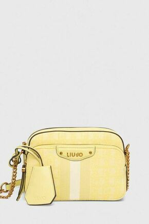 Torbica Liu Jo rumena barva - rumena. Majhna torbica iz kolekcije Liu Jo. Model na zapenjanje