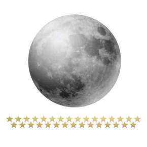 Komplet stenskih nalepk Dekornik Full Moon