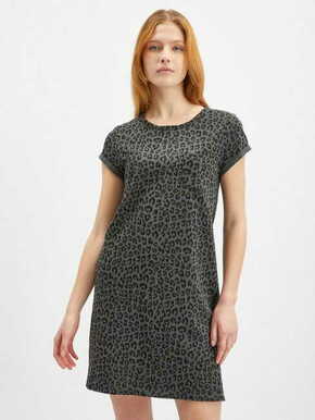 TheyWear Ženska obleka z leopardjim vzorcem GAP črna GAP_881586-01 XXS