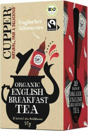 CUPPER bio črni čaj »English Breakfast«