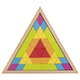Leseni mozaik sestavljanka Trikotnik
