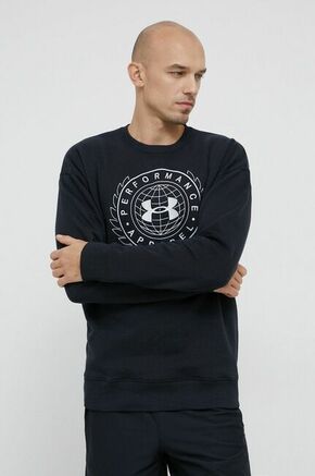 Under Armour Pulover RIVAL FLC ALMA MATER CREW-BLK M