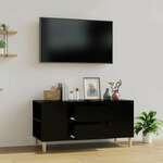 Vidaxl TV omarica črna 102x44,5x50 cm inženirski les