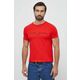 Bombažna kratka majica Tommy Hilfiger rdeča barva - rdeča. Kratka majica iz kolekcije Tommy Hilfiger, izdelana iz tanke, elastične pletenine. Model iz tkanine, ki je izjemno prijetna na otip.